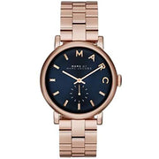  Shop Authentic Marc Jacobs Baker Blue Dial Rose Gold Steel Strap Watch for Women - MBM3330 - Luxxuri
