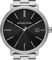  Shop Authentic Michael Kors Blake Quartz Black Dial Silver Steel Strap Watch for Men - MK9133 - Luxxuri
