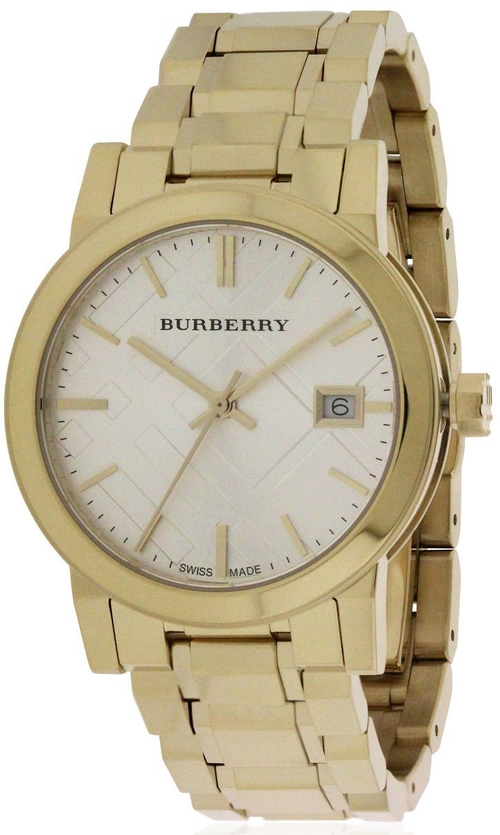  Shop Authentic Burberry The City White Dial Gold Steel Strap Watch for Women - BU9103 - Luxxuri