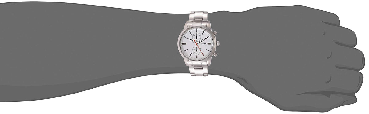  Shop Authentic Fossil Townsman White Dial Silver Steel Strap Watch for Men - FS5346 - Luxxuri