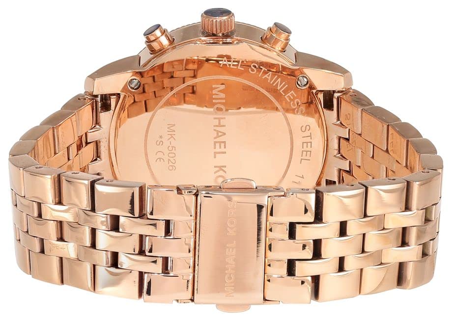  Shop Authentic Michael Kors Damen White Dial Rose Gold Steel Strap Watch for Women - MK5026 - Luxxuri