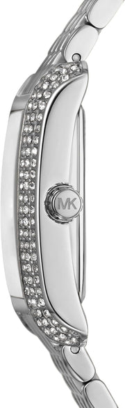  Shop Authentic Michael Kors Emery Analog Three Hand Blue Dial Silver Steel Strap Watch for Women - MK4829 - Luxxuri