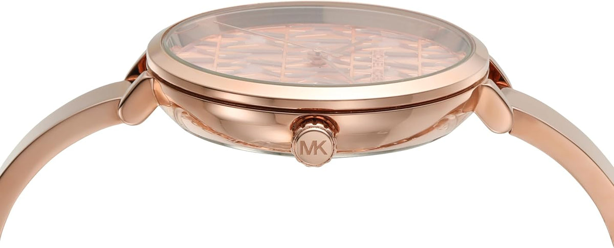  Shop Authentic Michael Kors Naia Quartz Rose Gold Dial Rose Gold Steel Strap Watch for Women - MK4679 - Luxxuri