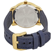  Shop Authentic Movado Bold Gold Dial Blue Leather Strap Watch For Men - 3600469 - Luxxuri
