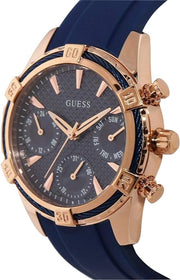  Shop Authentic Guess Analog Quartz Blue Dial Blue Rubber Strap Watch For Women - W0562L3 - Luxxuri