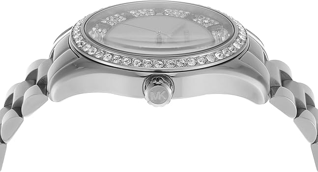  Shop Authentic Michael Kors Lexington Lux Three Hand Mother of Pearl Silver Dial Silver Steel Strap Watch for Women - MK7445 - Luxxuri