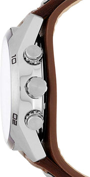  Shop Authentic Fossil Coachman Chronograph Black Dial Brown Leather Strap Watch for Men - CH2891 - Luxxuri