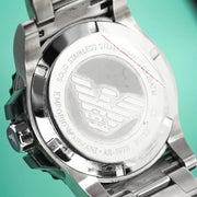  Shop Authentic Emporio Armani Bracelet Collection Black Dial Silver Steel Strap Watch For Men - AR5970 - Luxxuri