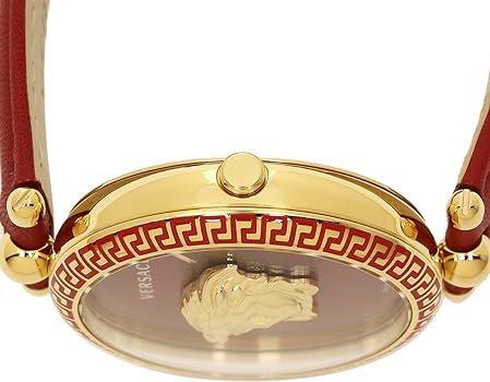  Shop Authentic Versace Palazzo Empire Red Dial Red Leather Strap Watch for Women - VCO120017 - Luxxuri