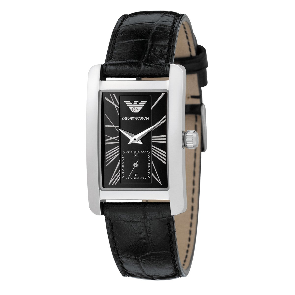  Shop Authentic Emporio Armani Classic Black Dial Black Leather Strap Watch For Women - AR0144 - Luxxuri