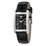  Shop Authentic Emporio Armani Classic Black Dial Black Leather Strap Watch For Women - AR0144 - Luxxuri