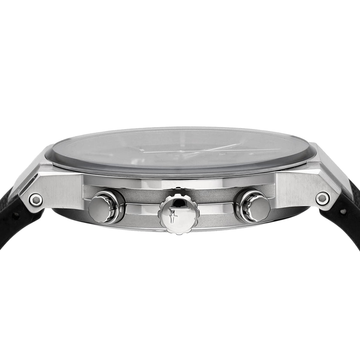  Shop Authentic Salvatore Ferragamo Sapphire Chrono Black Dial Black Silicone Strap Watch for Men - SFME00121 - Luxxuri