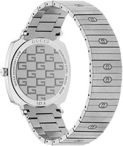  Shop Authentic Gucci Grip Quartz Silver Dial Silver Steel Strap Watch For Women - YA157410 - Luxxuri