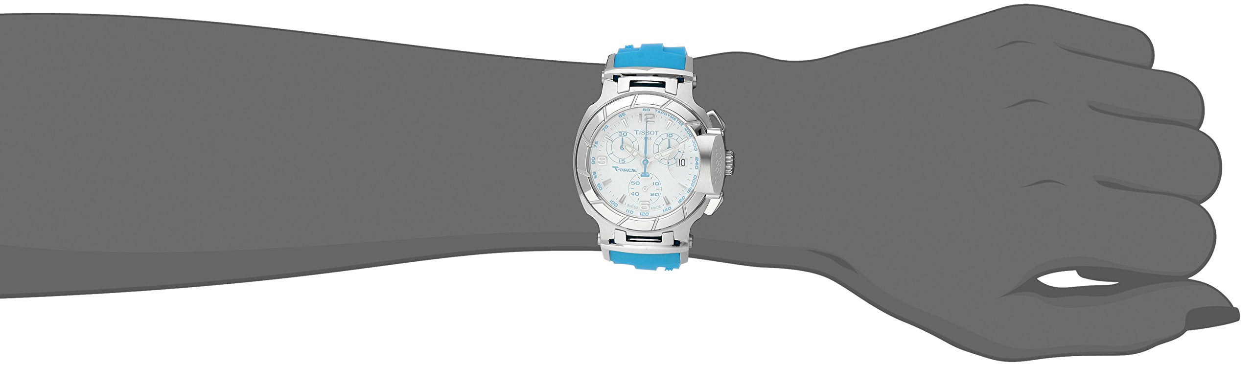  Shop Authentic Tissot T Race Chronograph White Dial Brown Rubber Strap Watch for Women - T048.217.17.017.02 - Luxxuri