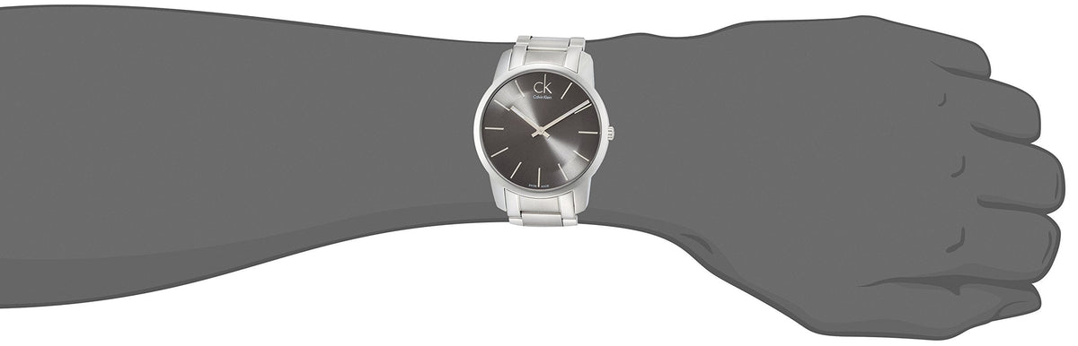 Shop Authentic Calvin Klein City Black Dial Silver Steel Strap Watch for Men - K2G21161 - Luxxuri