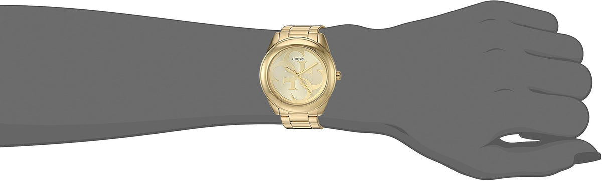  Shop Authentic Guess G-Twist Gold Dial Gold Steel Strap Watch for Women - W1082L2 - Luxxuri