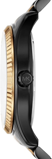  Shop Authentic Michael Kors Lexington Quartz Black Dial Two Tone Steel Strap Watch For Men - MK8948 - Luxxuri