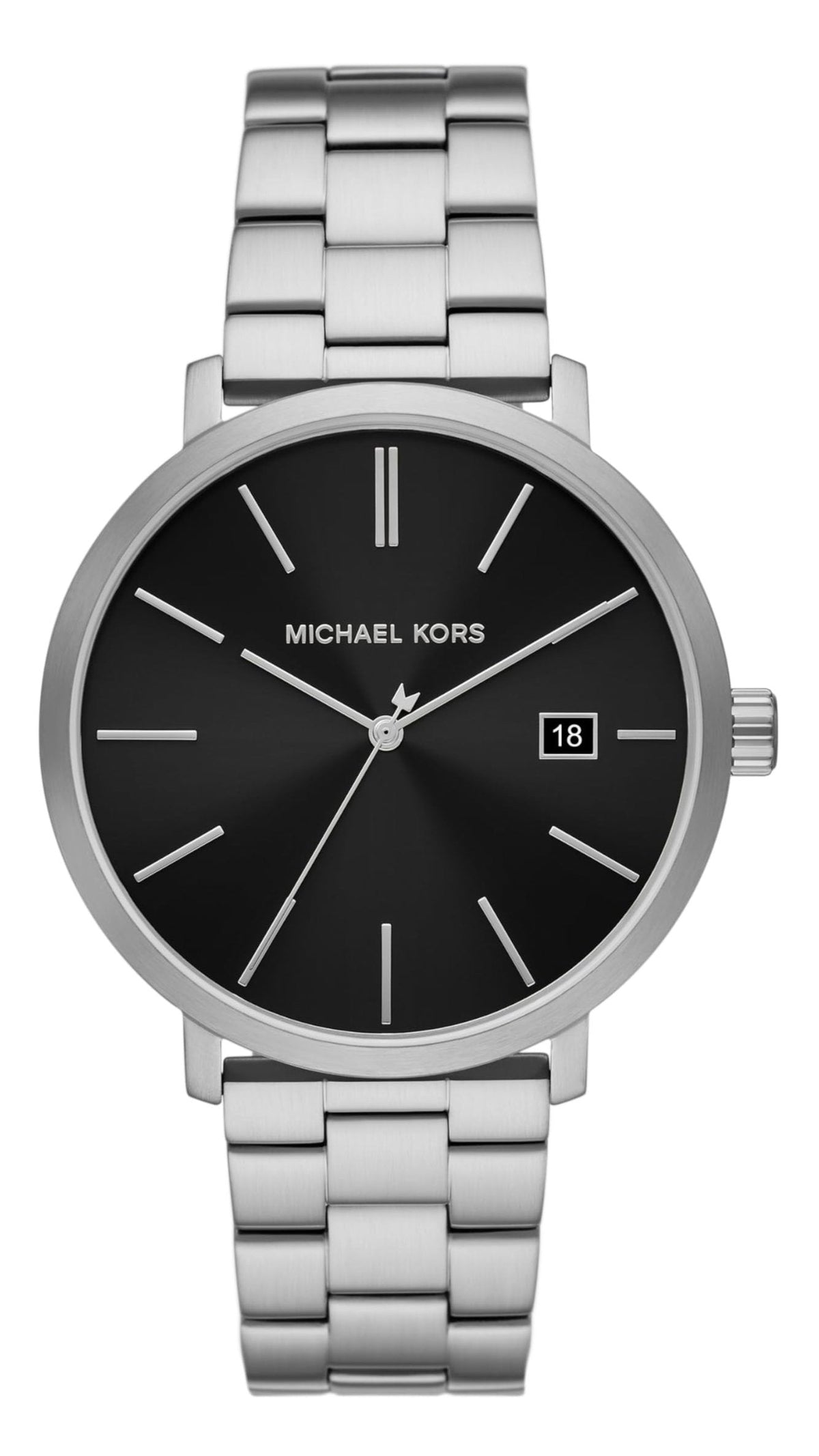  Shop Authentic Michael Kors Blake Quartz Black Dial Silver Steel Strap Watch for Men - MK9133 - Luxxuri