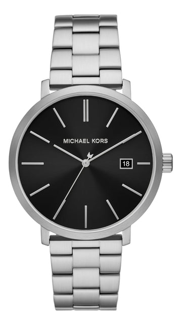  Shop Authentic Michael Kors Blake Quartz Black Dial Silver Steel Strap Watch for Men - MK9133 - Luxxuri