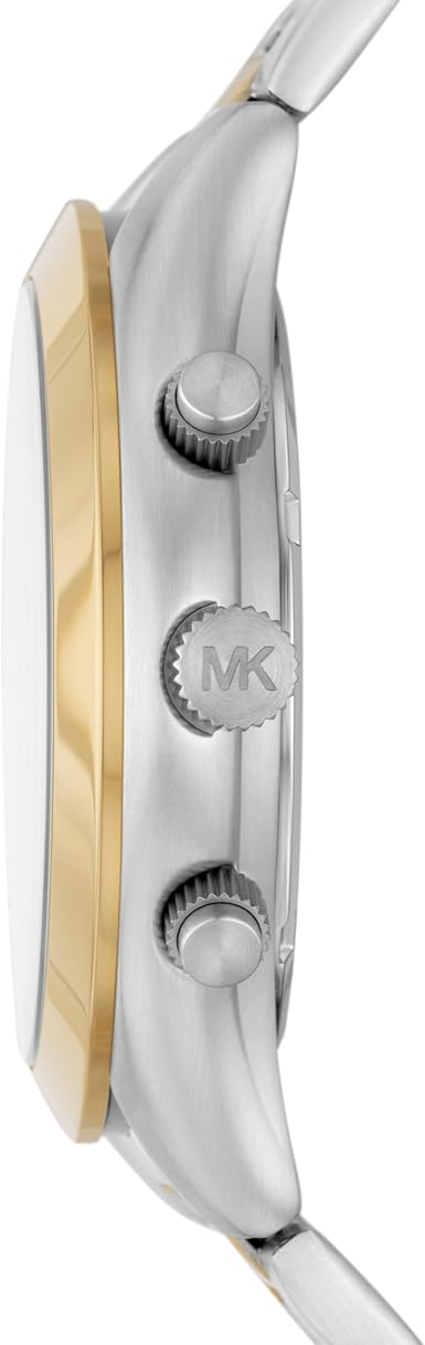  Shop Authentic Michael Kors Slim Runway Chronograph White Dial Two Tone Steel Strap Watch For Women - MK8986 - Luxxuri