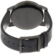  Shop Authentic Calvin Klein City Quartz Black Dial Black Leather Strap Watch for Men - K2G2G4C1 - Luxxuri