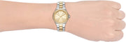  Shop Authentic Michael Kors Lennox Three-Hand Gold Dial Two Tone Steel Strap Watch For Women  - MK6988 - Luxxuri