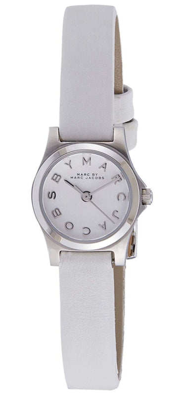  Shop Authentic Marc Jacobs Henry Dinky White Dial White Leather Strap Watch for Women - MBM1234 - Luxxuri