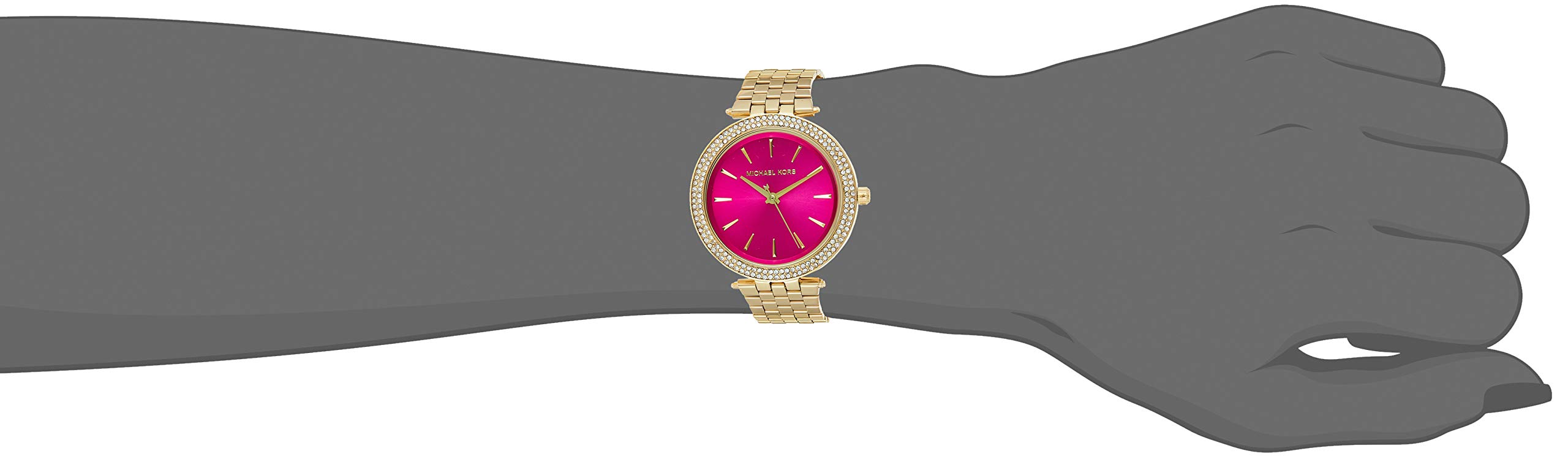  Shop Authentic Michael Kors Darci Pink Dial Gold Steel Strap Watch for Women - MK3444 - Luxxuri