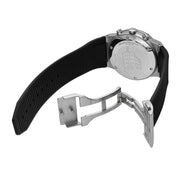  Shop Authentic Salvatore Ferragamo Sapphire Chrono Black Dial Black Silicone Strap Watch for Men - SFME00121 - Luxxuri