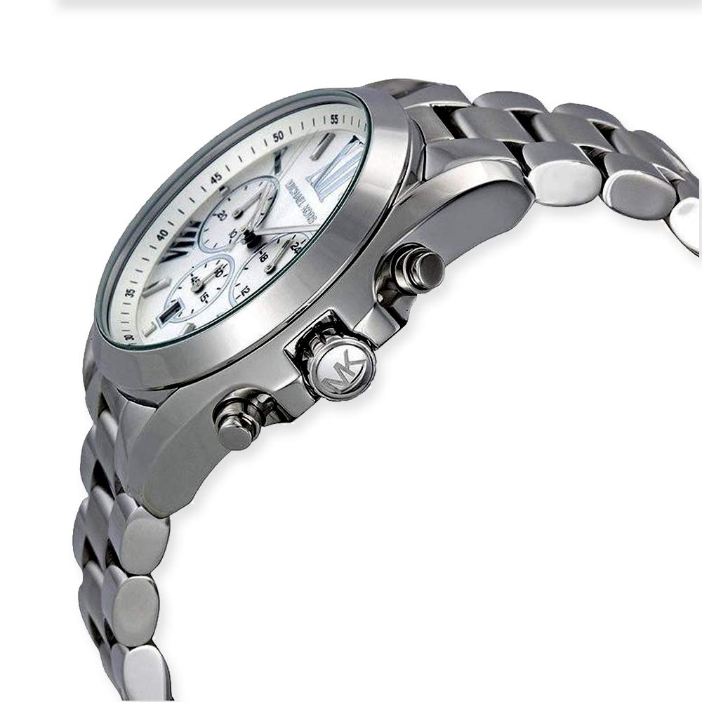  Shop Authentic Michael Kors Bradshaw Silver Dial Silver Steel Strap Watch for Men - MK5535 - Luxxuri