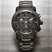  Shop Authentic Burberry Endurance Chronograph Quartz Black Dial Black Steel Strap Watch For Men - BU9801 - Luxxuri