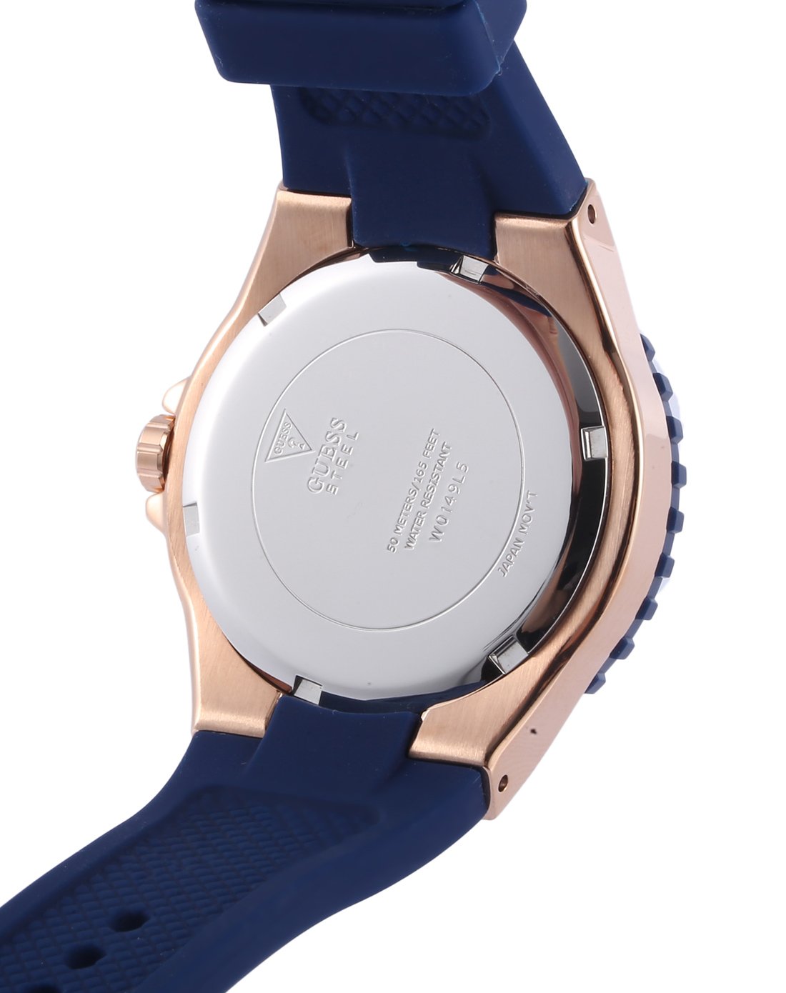  Shop Authentic Guess Overdrive White Dial Blue Rubber Strap Watch for Women - W0149L5 - Luxxuri