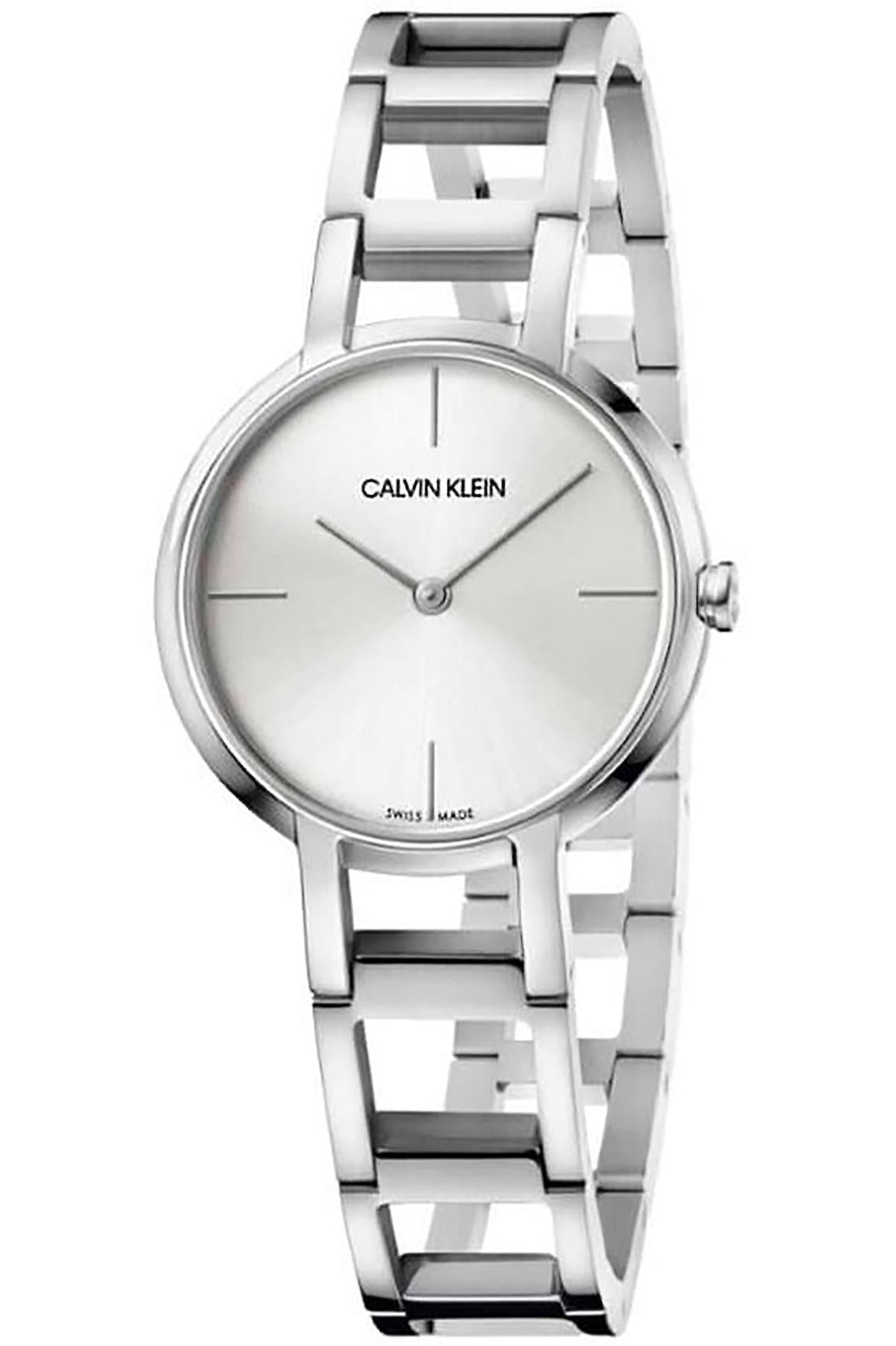  Shop Authentic Calvin Klein Dainty Silver Dial Silver Steel Strap Watch for Women - K7L23146 - Luxxuri