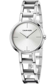  Shop Authentic Calvin Klein Dainty Silver Dial Silver Steel Strap Watch for Women - K7L23146 - Luxxuri