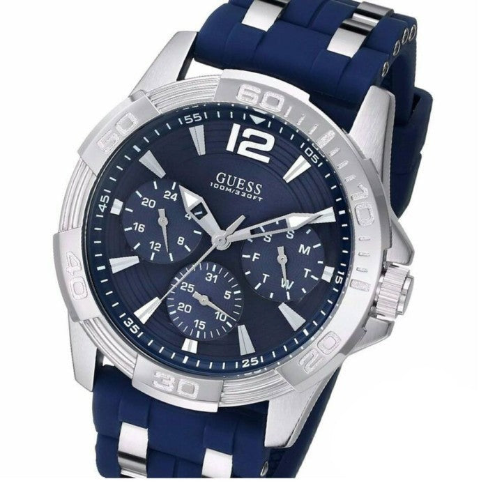  Shop Authentic Guess Oasis Multifunction Blue Dial Two Tone Steel Strap Watch for Men- W0366G2 - Luxxuri