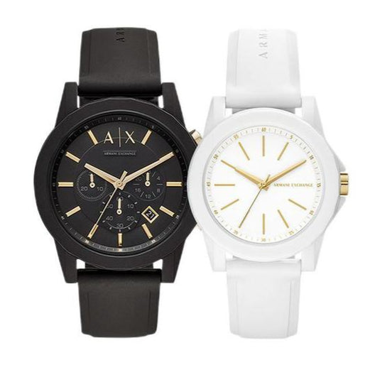  Shop Authentic Armani Exchange Outerbanks Chronograph Black Dial Black Steel Strap Watch For Men - AX7105 - Luxxuri