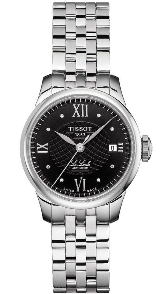 Shop Authentic Tissot Le Locle Automatic Lady Black Dial Silver Steel Strap Watch For Women - T41.1.183.56 - Luxxuri