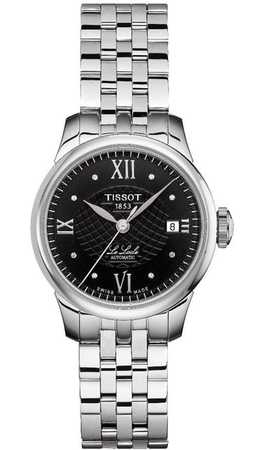  Shop Authentic Tissot Le Locle Automatic Lady Black Dial Silver Steel Strap Watch For Women - T41.1.183.56 - Luxxuri
