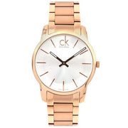  Shop Authentic Calvin Klein City White Dial Rose Gold Steel Strap Watch for Men - K2G21646 - Luxxuri