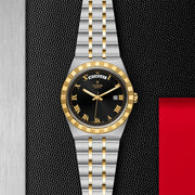  Shop Authentic Tudor Royal Automatic Black Dial Two Tone Steel Strap Watch for Men - M28603-0003 - Luxxuri