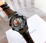  Shop Authentic Maserati Potenza Automatic Black Dial Black Leather Strap Watch For Men - R8821108008 - Luxxuri