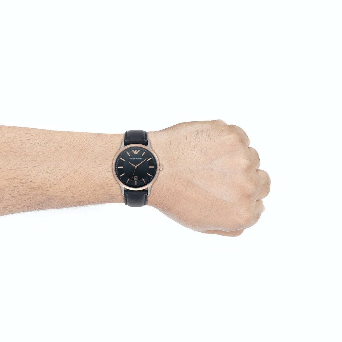  Shop Authentic Emporio Armani Renato Analog Blue Dial Blue Leather Strap Watch For Men - AR11188 - Luxxuri