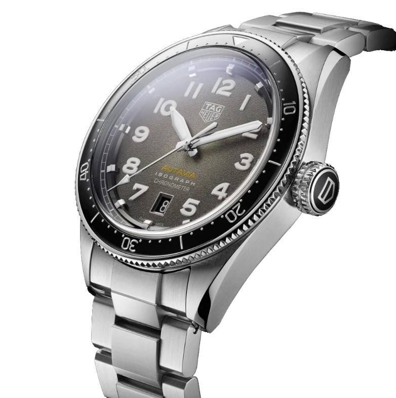  Shop Authentic Tag Heuer Autavia Automatic Grey Dial Silver Steel Strap Watch for Men - WBE5114.EB0173 - Luxxuri