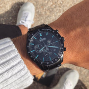  Shop Authentic Hugo Boss Trophy Black Dial Black Steel Strap Watch for Men - 1513675 - Luxxuri