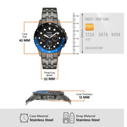  Shop Authentic Fossil FB-01 Chronograph Black Dial Grey Steel Strap Watch for Men - FS5835 - Luxxuri