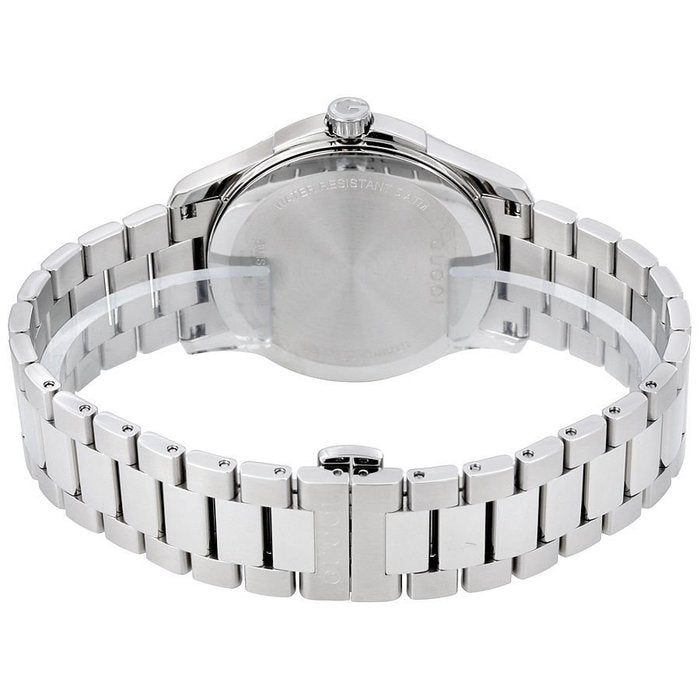  Shop Authentic Gucci G Timeless Diamonds Mother of Pearl Blue Dial Silver Steel Strap Unisex Watch - YA126458 - Luxxuri