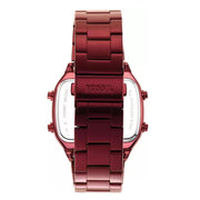  Shop Authentic Fossil Retro Analog-Digital Black Dial Red Steel Strap Watch for Men - FS5897 - Luxxuri