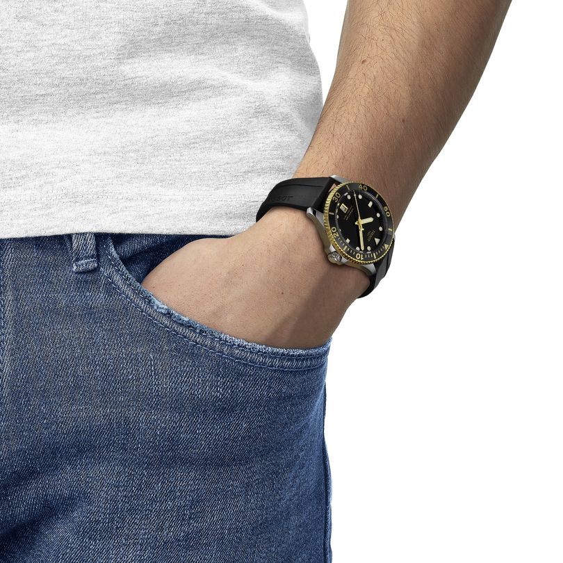  Shop Authentic Tissot Seastar 1000 Black Dial Black Rubber Strap Watch For Men - T120.410.27.051.00 - Luxxuri