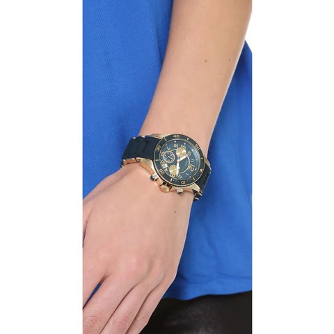  Shop Authentic Marc Jacobs Rock Chronograph Green Dial Green Silicone Strap Watch for Women - MBM2597 - Luxxuri