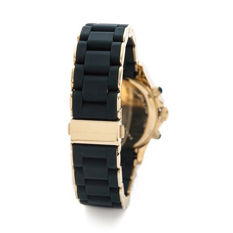  Shop Authentic Marc Jacobs Rock Chronograph Green Dial Green Silicone Strap Watch for Women - MBM2597 - Luxxuri
